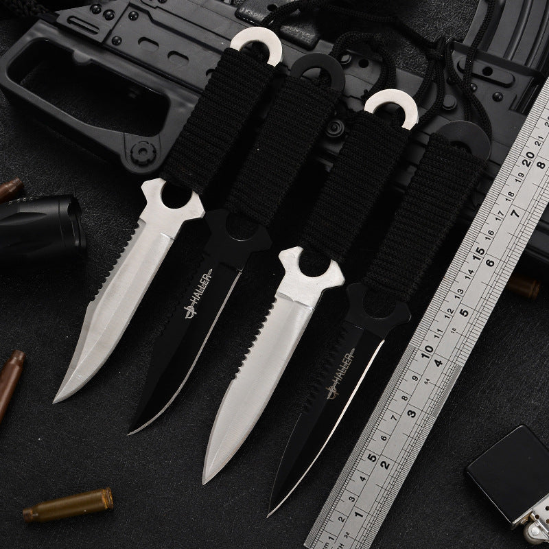 Outdoor High Hardness Tactical Knife Outdoor Knife Small Straight Knife