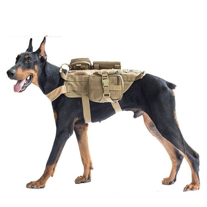 Waterproof Tactical Dog Clothes Small, Medium And Large Dogs Training Dog Vest K9 Chest Strap Suit