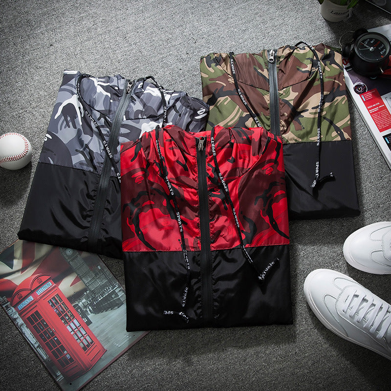 Men's  Camouflage Lightweight Hoodies