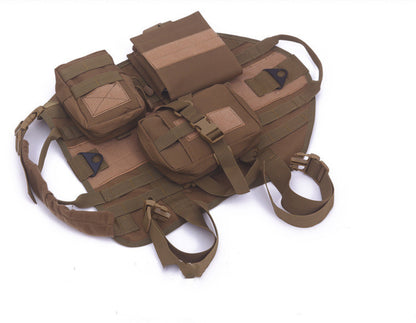 Waterproof Tactical Dog Clothes Small, Medium And Large Dogs Training Dog Vest K9 Chest Strap Suit