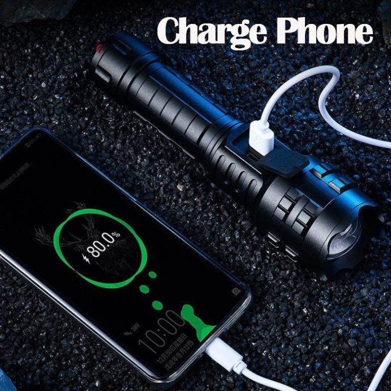 Outdoor Home Charging Tactical Flashlight