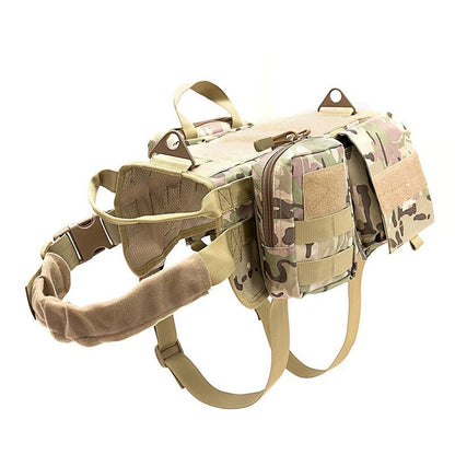 Waterproof Tactical Dog Clothes Small, Medium And Large Dogs Training Dog Vest K9 Chest Strap Suit