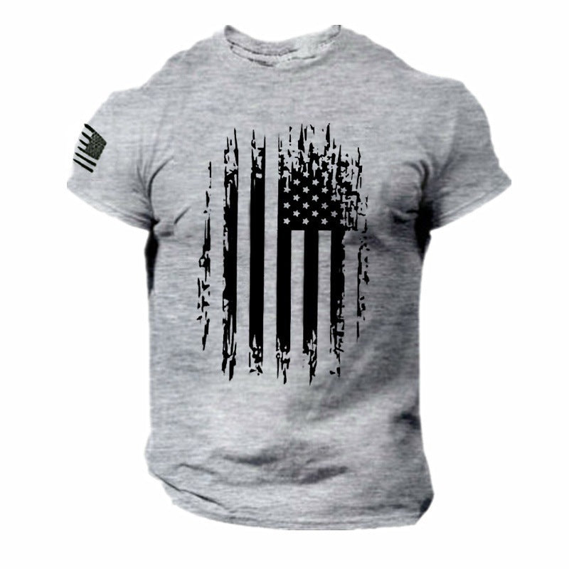 Men's 3D Printed American Flag T-shirt