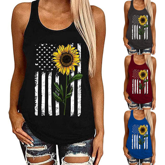 Hot New National Flag Printed Vest T-shirt