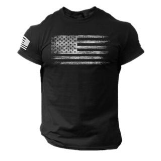 Men's 3D Printed American Flag T-shirt