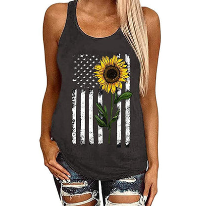 Hot New National Flag Printed Vest T-shirt