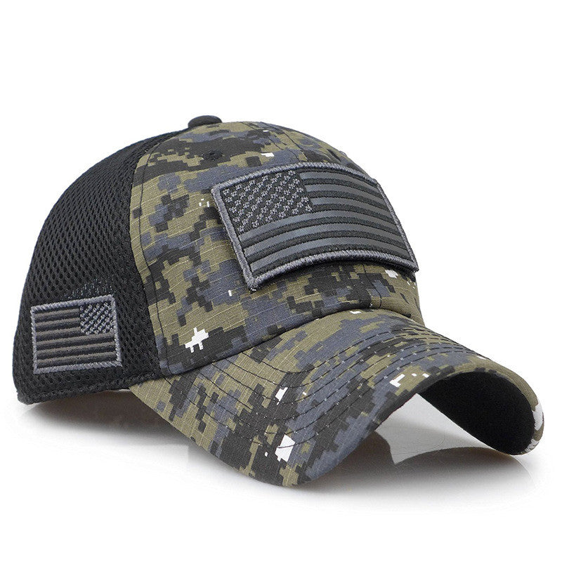 Camo hat with Velcro for patch