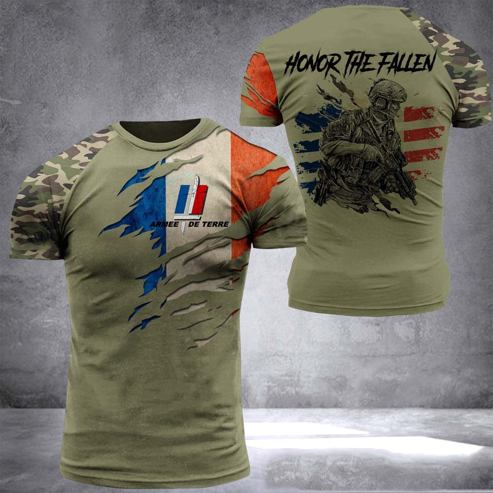 Summer Army Veterans T-Shirt Men