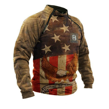 Men's Long-Sleeved Retro Casual Men's Sweater