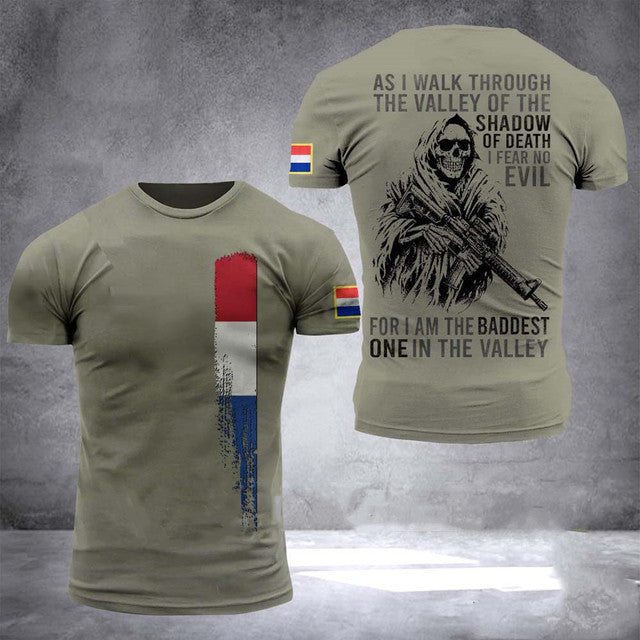 Summer Army Veterans T-Shirt Men