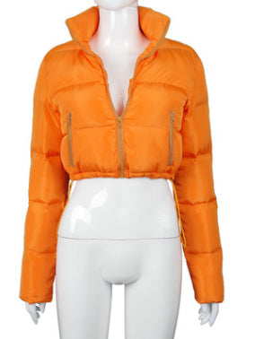 Women's Stand-up Collar Warm Bread Down Jacket